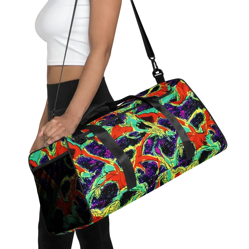 Psychedelic Canopy on Duffle Bag — Front