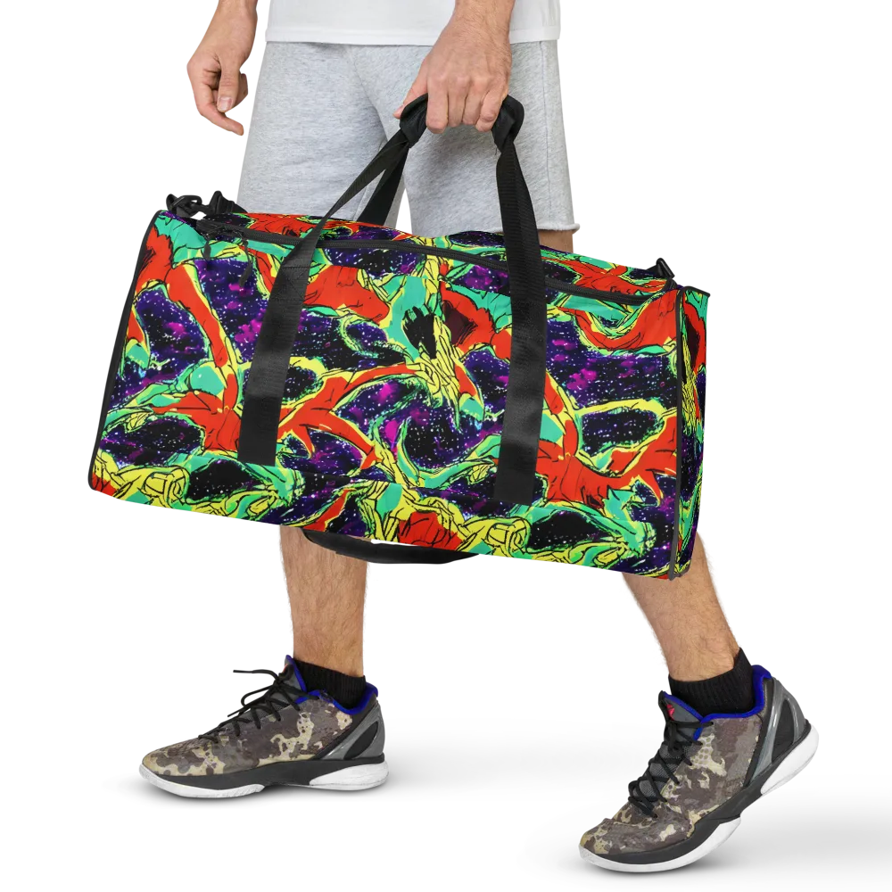 Psychedelic Canopy on Duffle Bag — Front