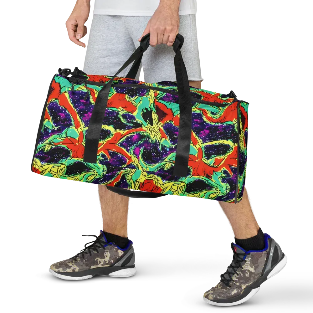 Psychedelic Canopy on Duffle Bag — Front