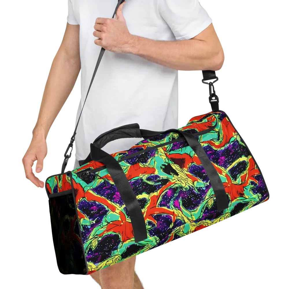 Psychedelic Canopy on Duffle Bag — Right Front