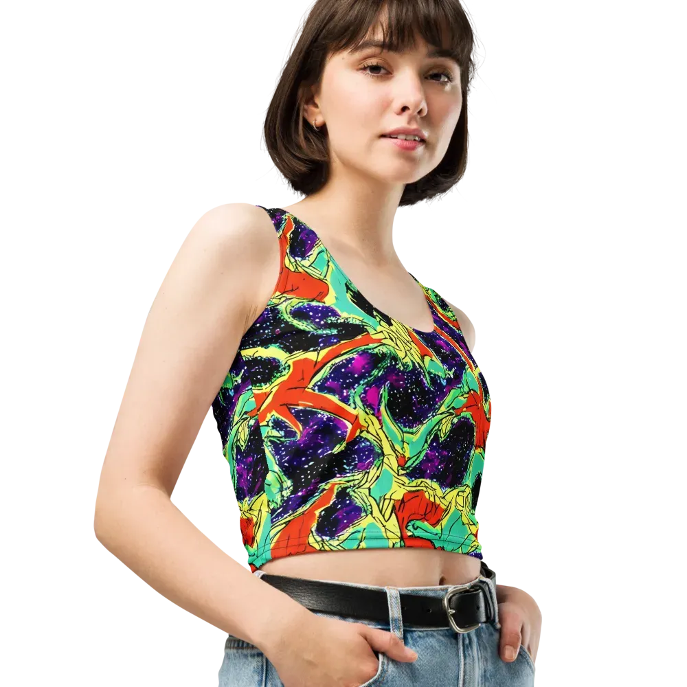 Psychedelic Canopy on Crop Top — Right Front