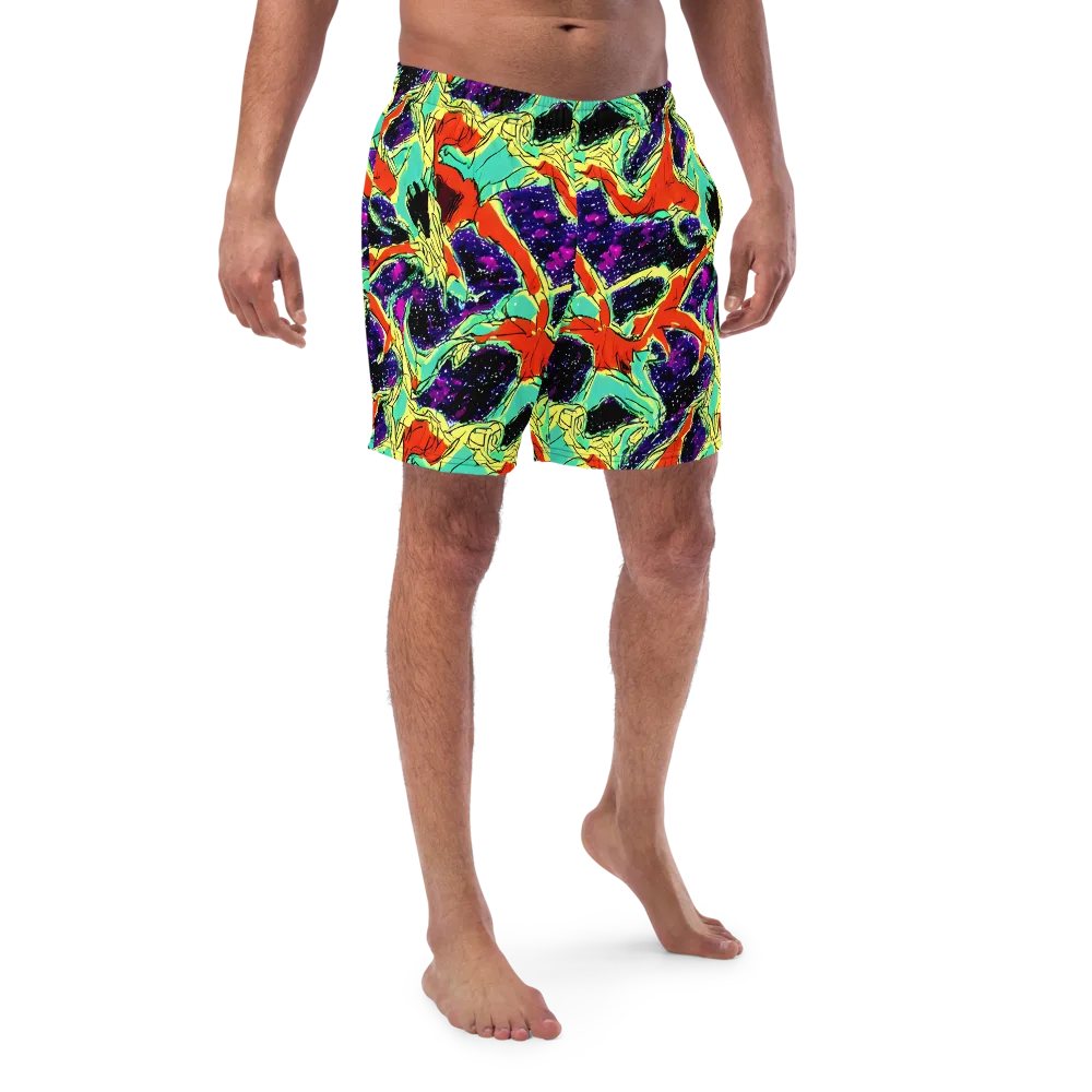 Psychedelic Canopy on Swim Trunks — Front