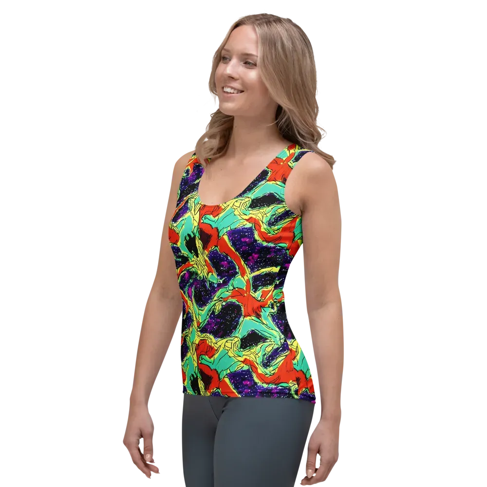 Psychedelic Canopy on Women's Tank Top — Left Front
