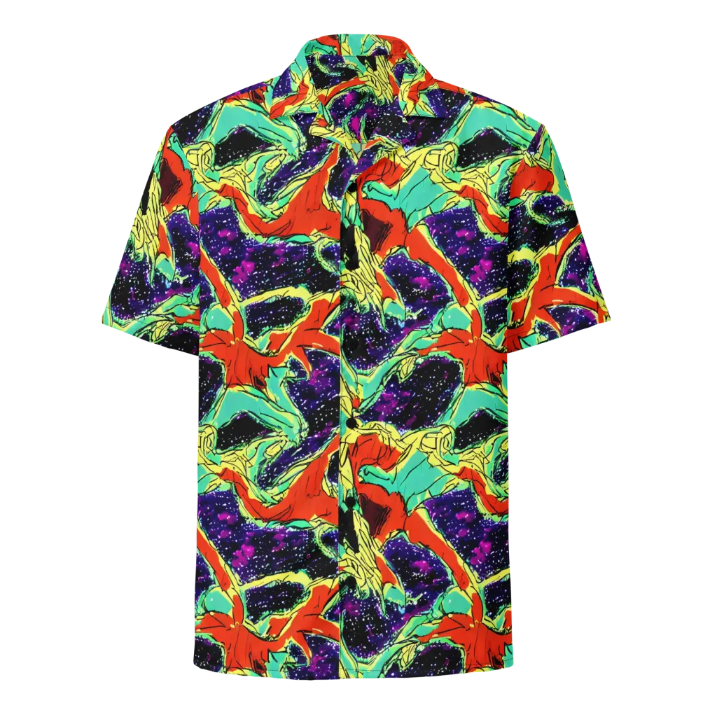 Psychedelic Canopy on Button Shirt — Front