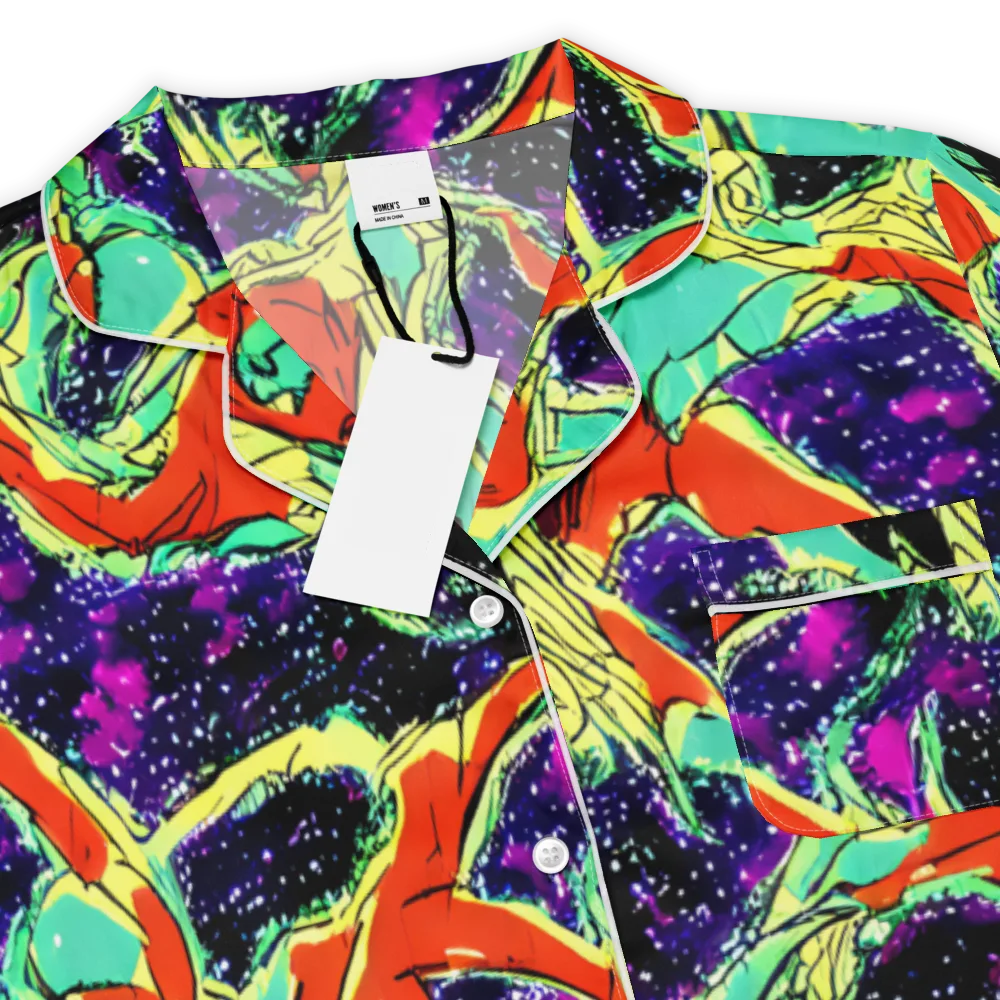 Psychedelic Canopy on Women's Short Sleeve Pajama Top — Product details