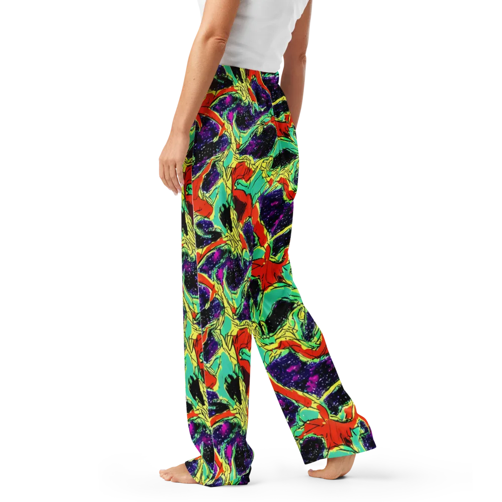 Psychedelic Canopy on Women's Pajama Pants — Left