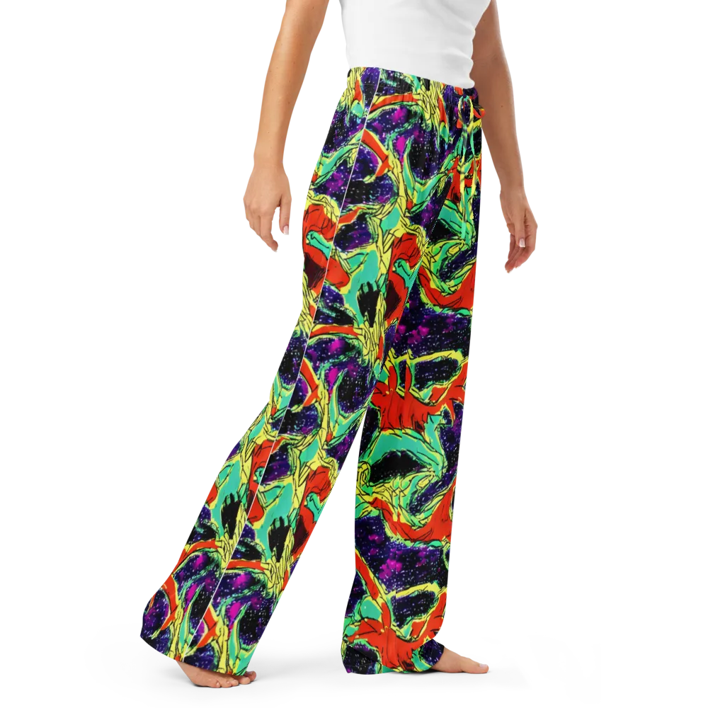 Psychedelic Canopy on Women's Pajama Pants — Right Front