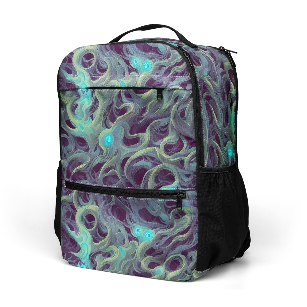 Aqua Apparition on Utility Backpack — Left Front