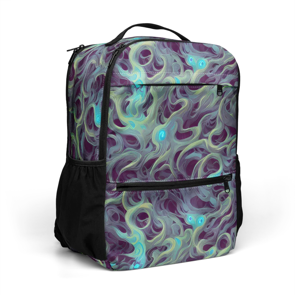 Aqua Apparition on Utility Backpack — Right Front