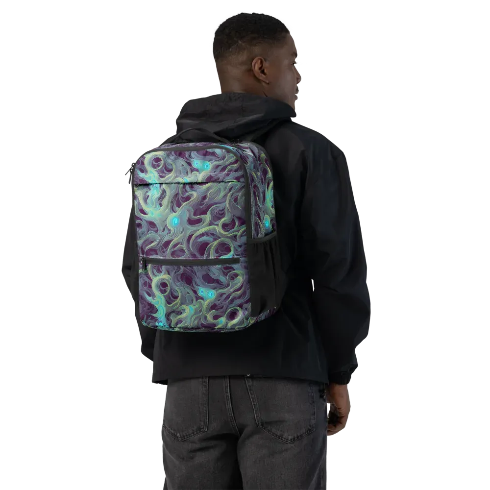 Aqua Apparition on Utility Backpack — Back