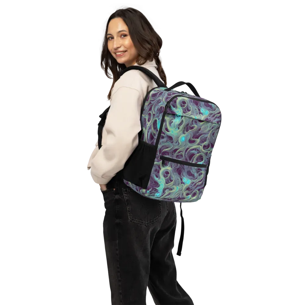 Aqua Apparition on Utility Backpack — Back