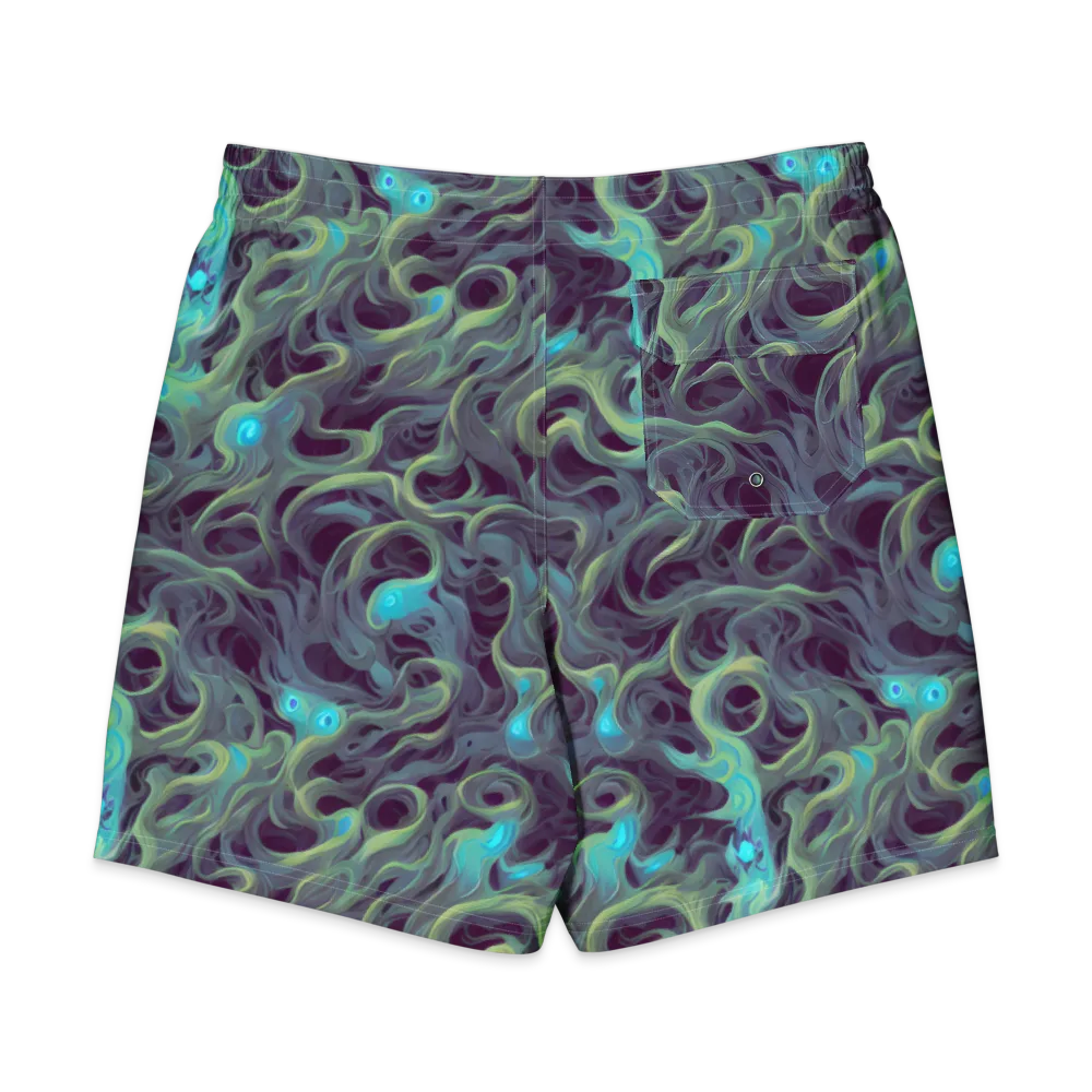 Aqua Apparition on Men's Board Shorts — Back