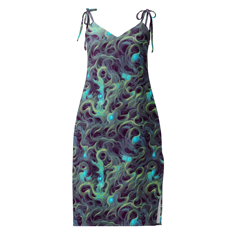 Aqua Apparition on Slip Dress — Front