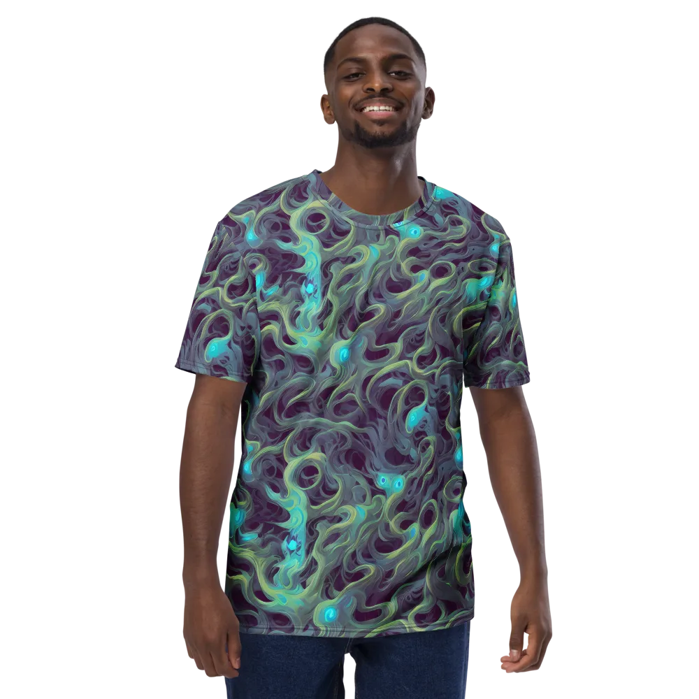 Aqua Apparition on Men's Crew Neck T-Shirt — Front