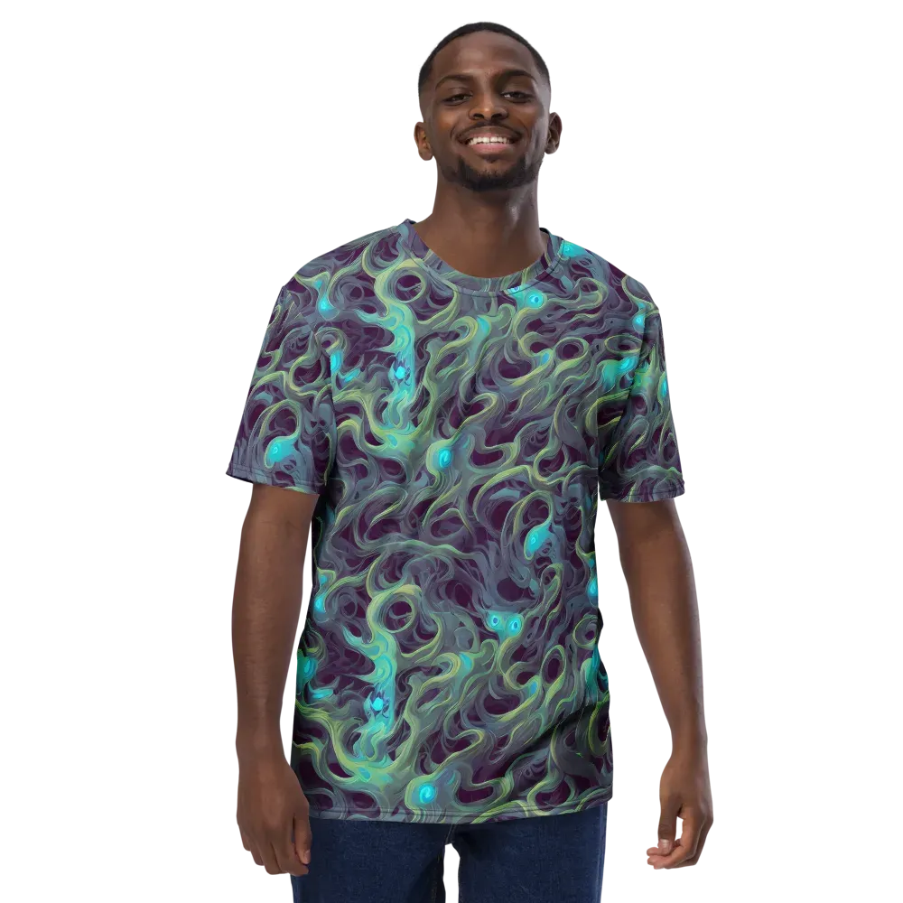 Aqua Apparition on Men's Crew Neck T-Shirt — Front