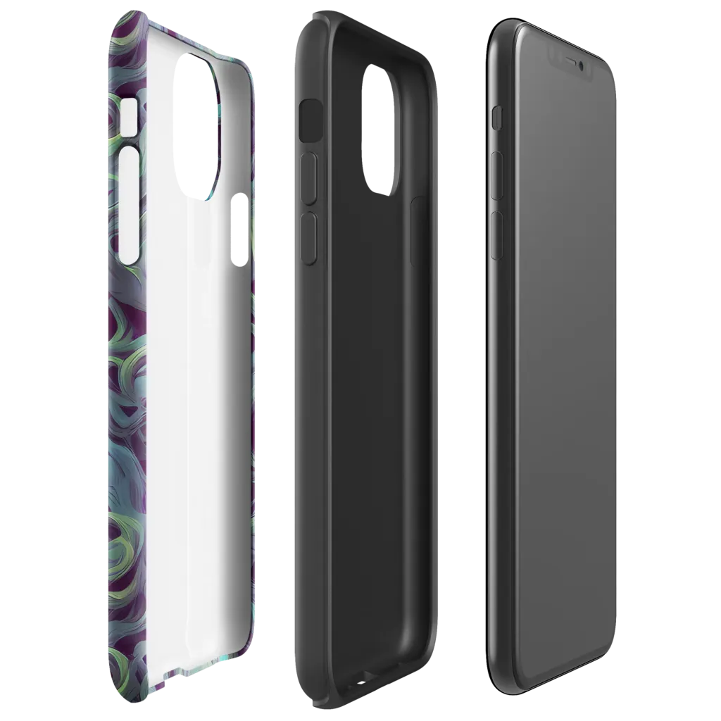 Aqua Apparition on Tough Case for iPhone® — Right