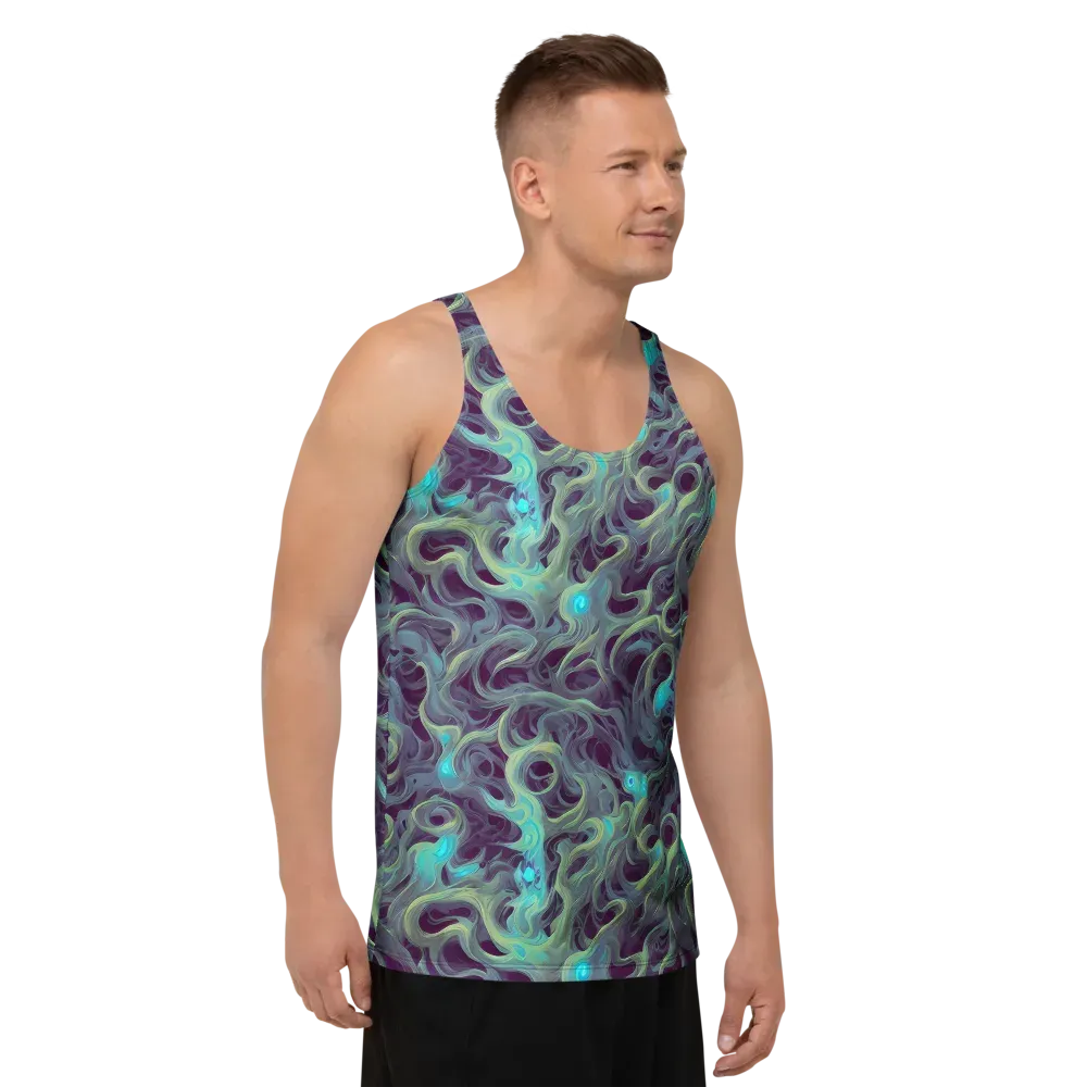 Aqua Apparition on Men's Tank Top — Right Front