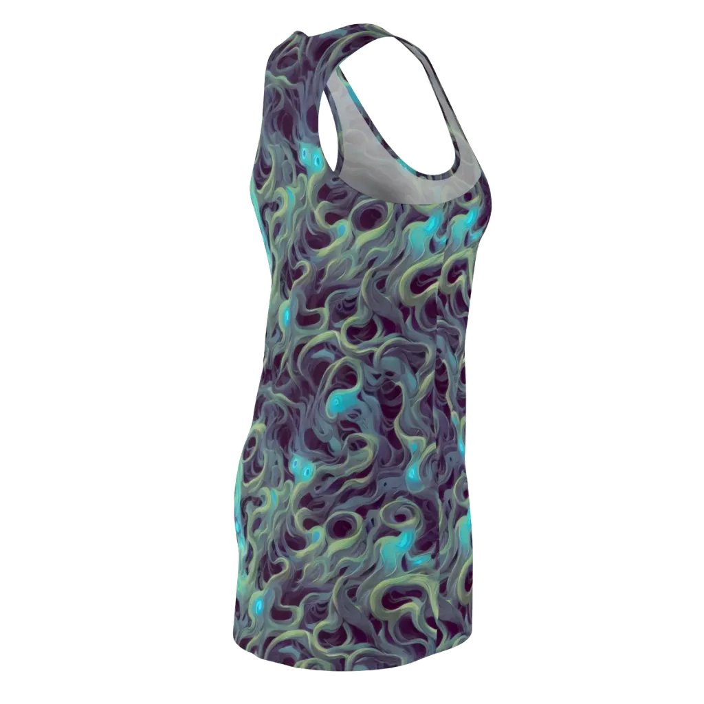 Aqua Apparition on Racerback Dress — Back Side