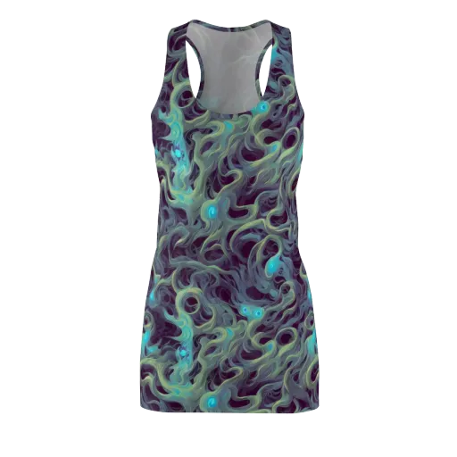 Aqua Apparition on a Racerback Dress