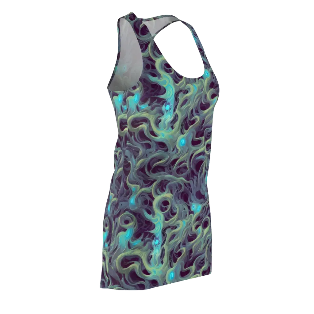 Aqua Apparition on Racerback Dress — Front Side