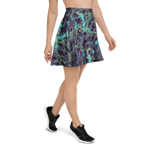 Aqua Apparition on a Skater Skirt