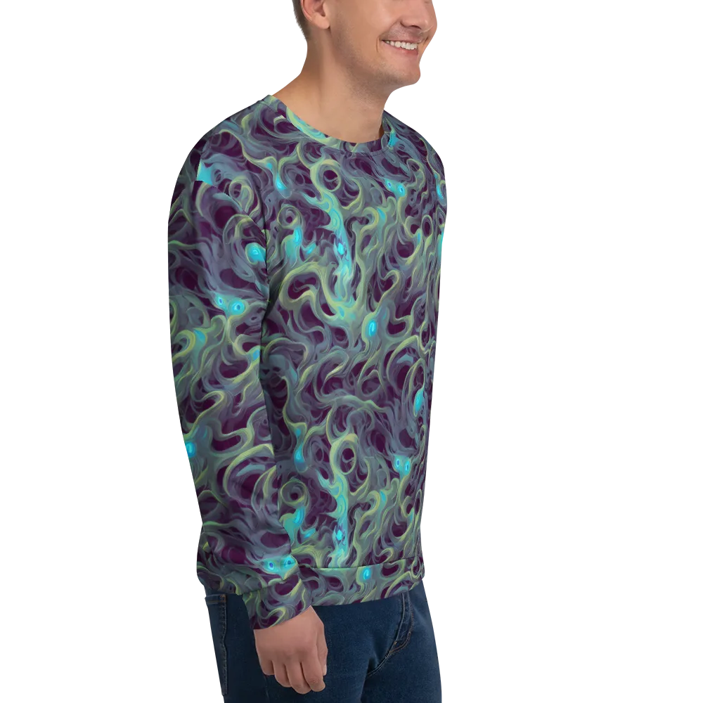Aqua Apparition on Sweatshirt — Right Front
