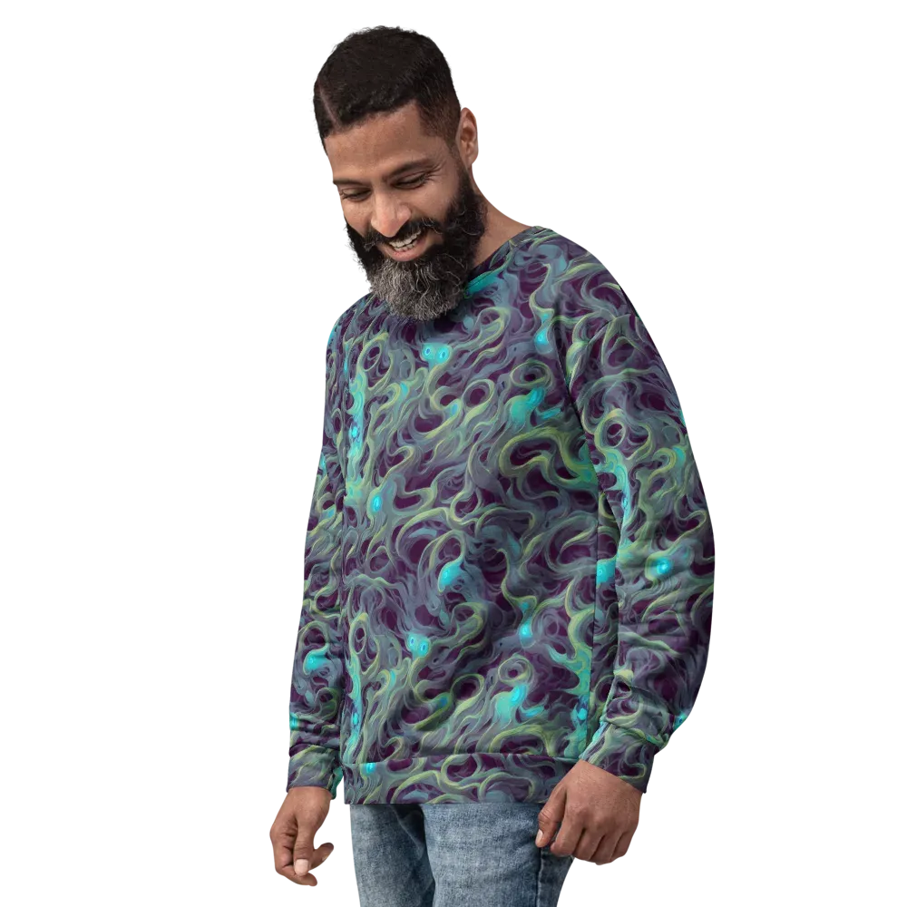 Aqua Apparition on Sweatshirt — Left Front