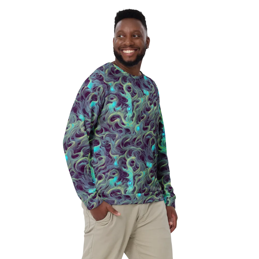 Aqua Apparition on Sweatshirt — Front