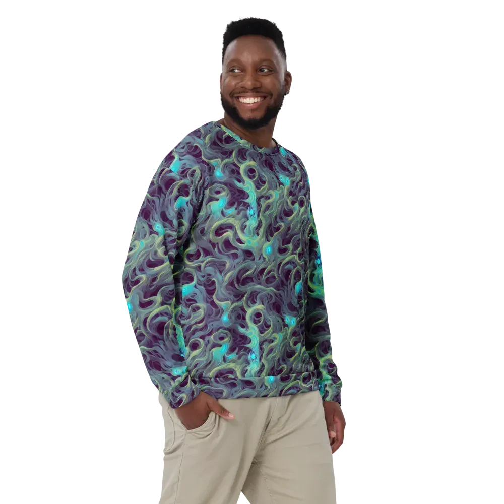 Aqua Apparition on Sweatshirt — Front