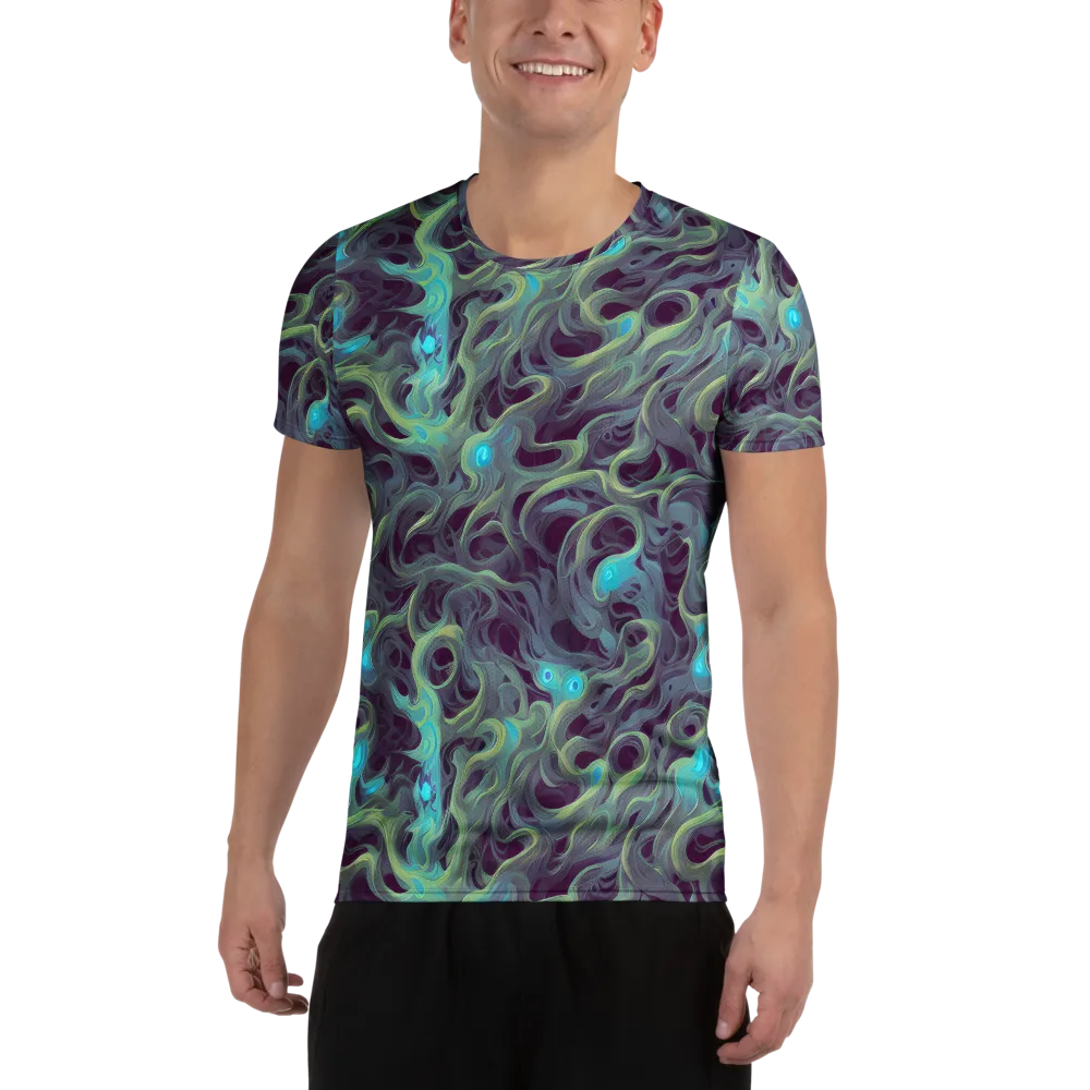 Aqua Apparition on Men's Athletic T-Shirt — Front