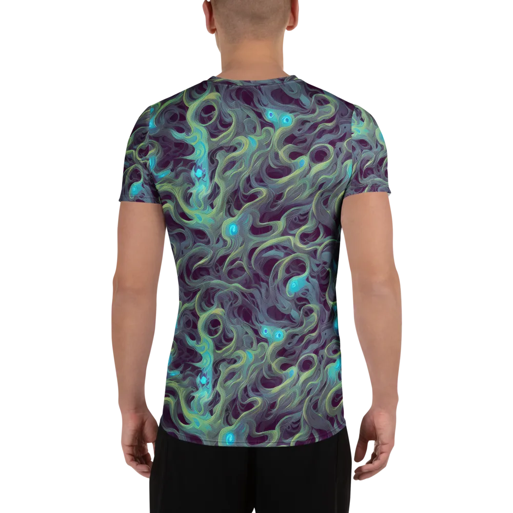 Aqua Apparition on Men's Athletic T-Shirt — Back