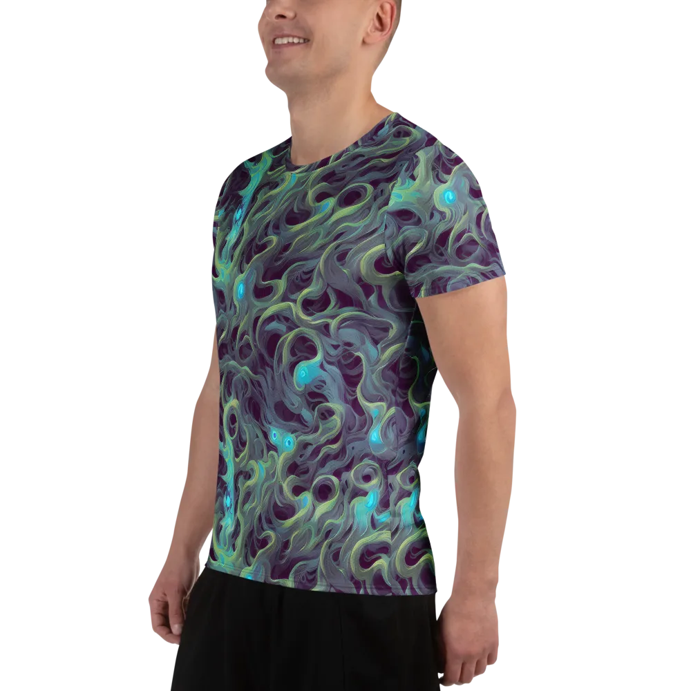 Aqua Apparition on Men's Athletic T-Shirt — Left