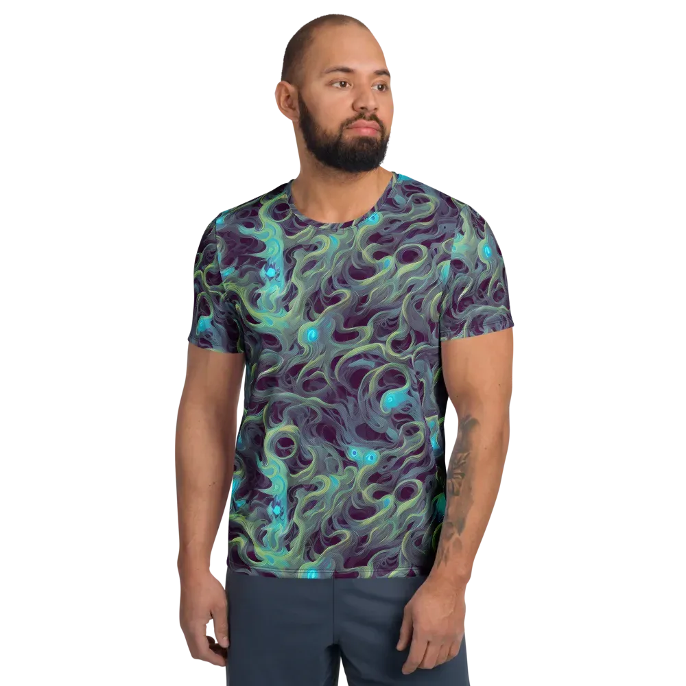 Aqua Apparition on Men's Athletic T-Shirt — Front