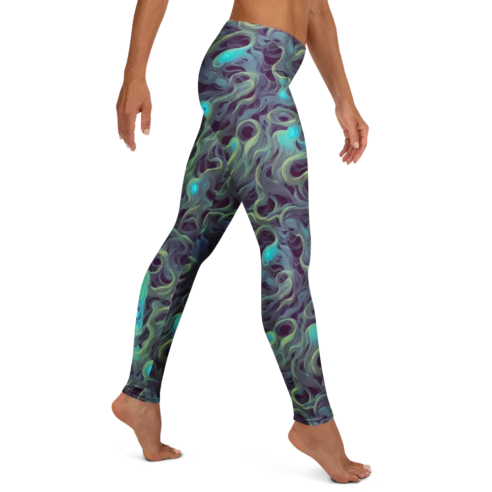 Aqua Apparition on Leggings — Right