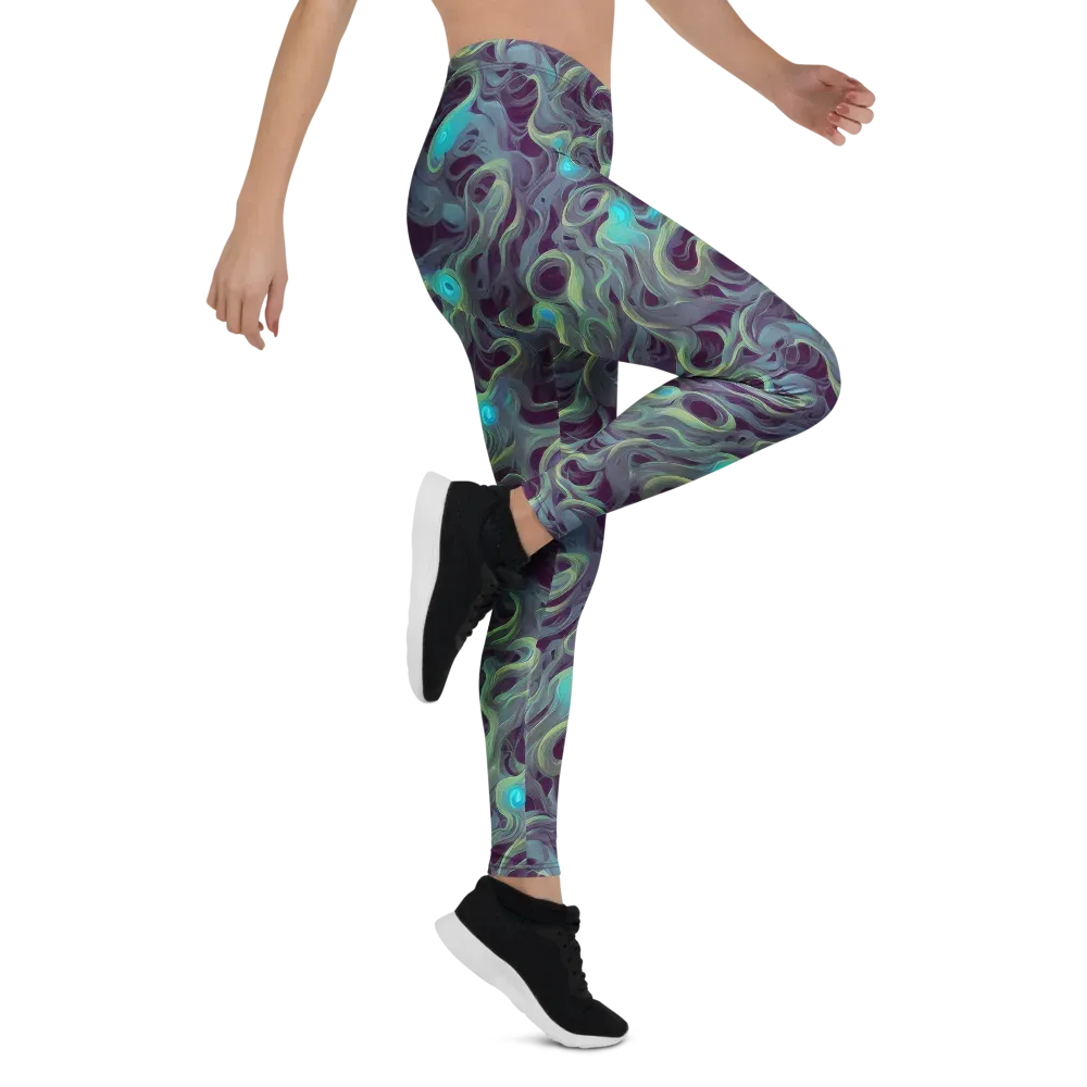 Aqua Apparition on Leggings — Right