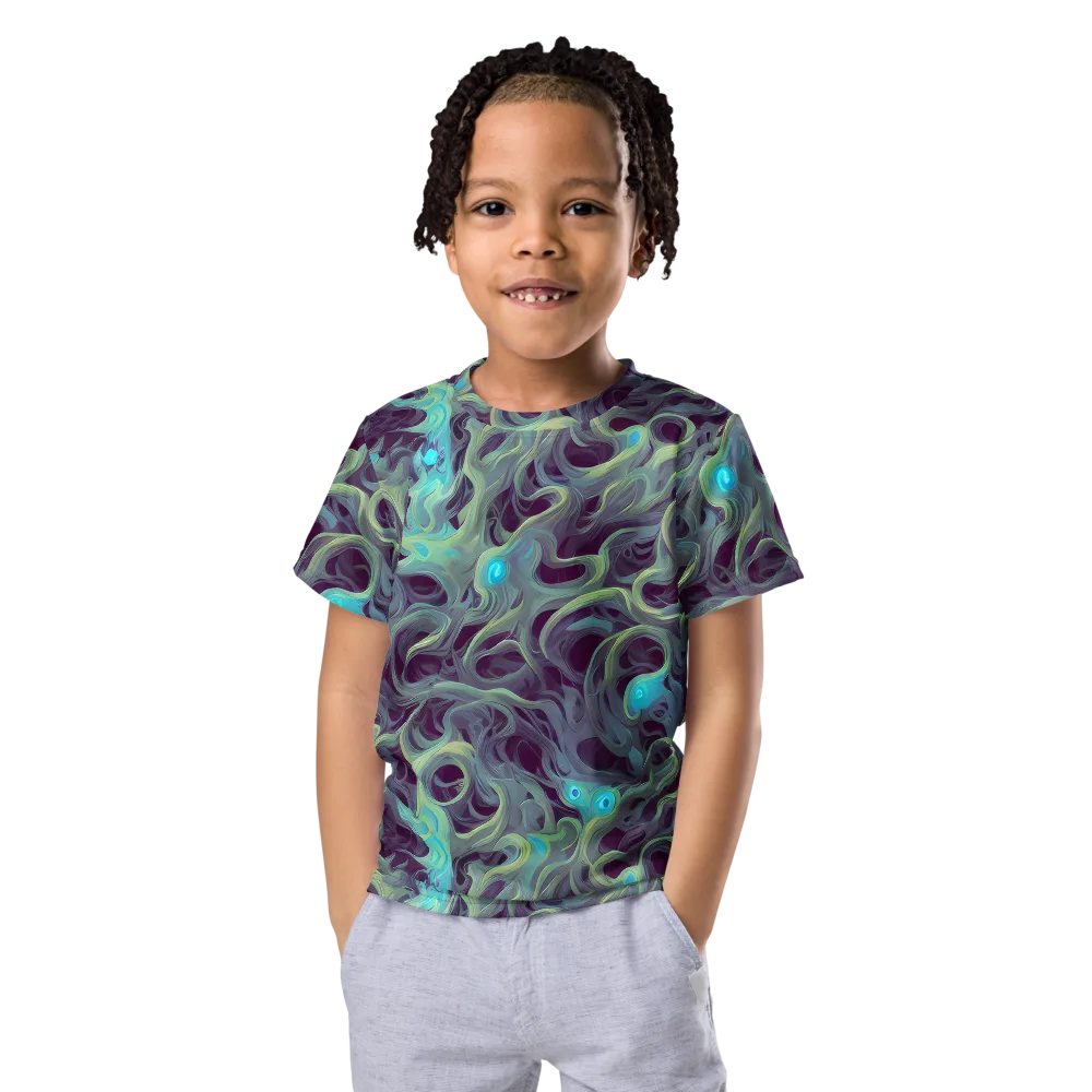 Aqua Apparition on Kids Crew Neck T-Shirt — Front