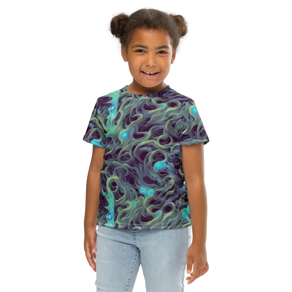Aqua Apparition on Kids Crew Neck T-Shirt — Front