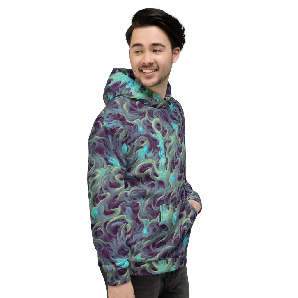 Aqua Apparition on Hoodie — Right