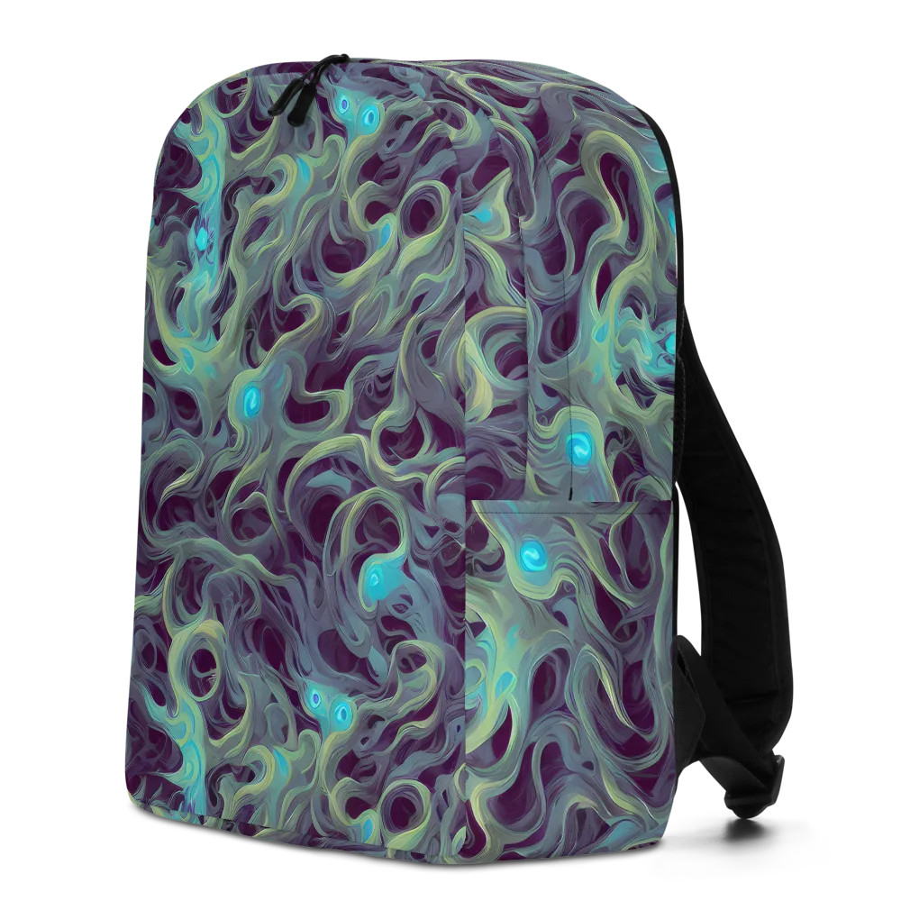 Aqua Apparition on Minimalist Backpack — Left