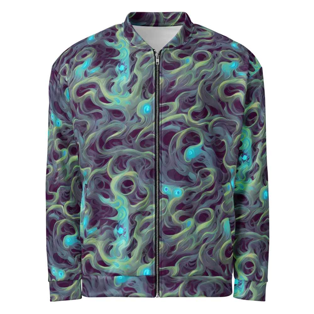 Aqua Apparition on Bomber Jacket — Front