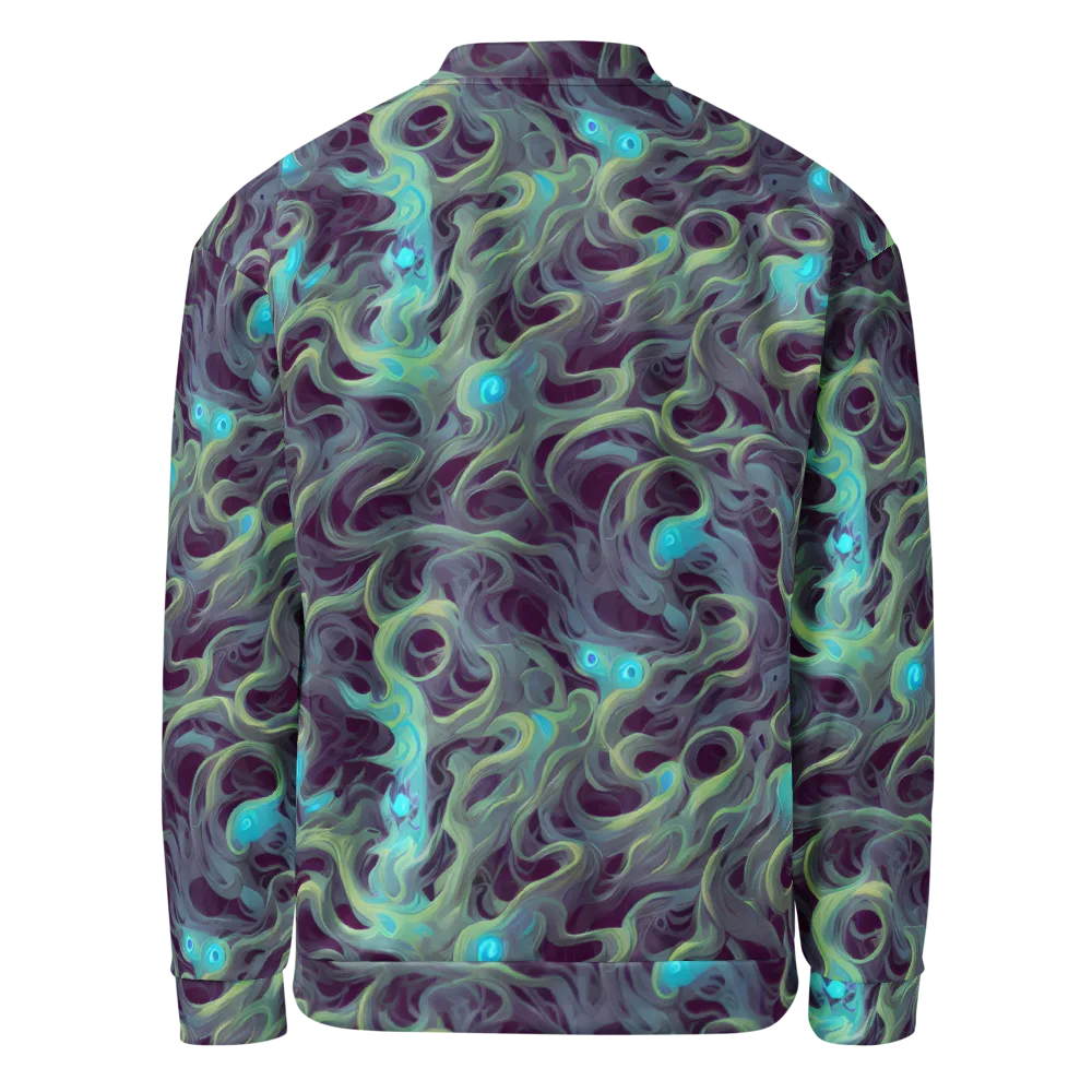 Aqua Apparition on Bomber Jacket — Back