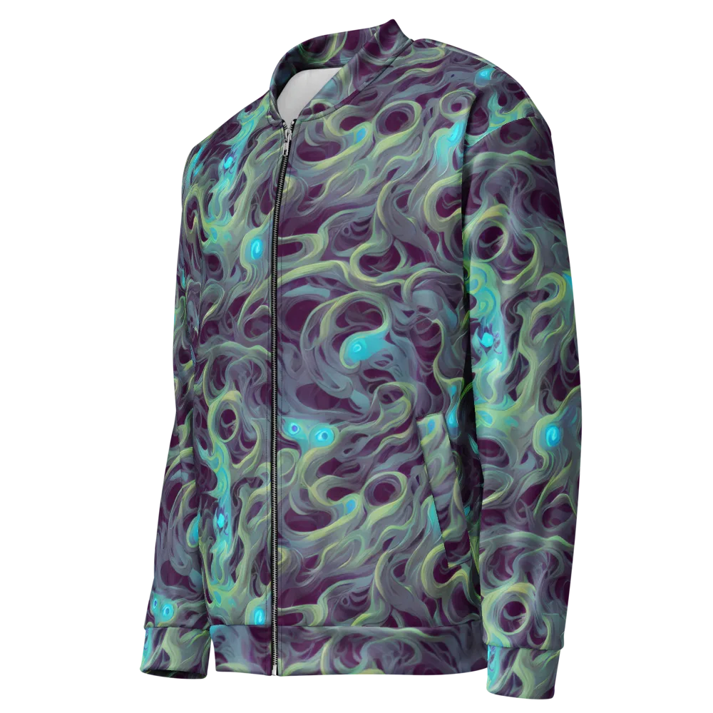 Aqua Apparition on Bomber Jacket — Left Front