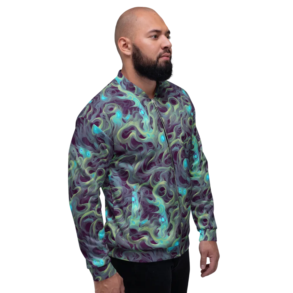 Aqua Apparition on Bomber Jacket — Right