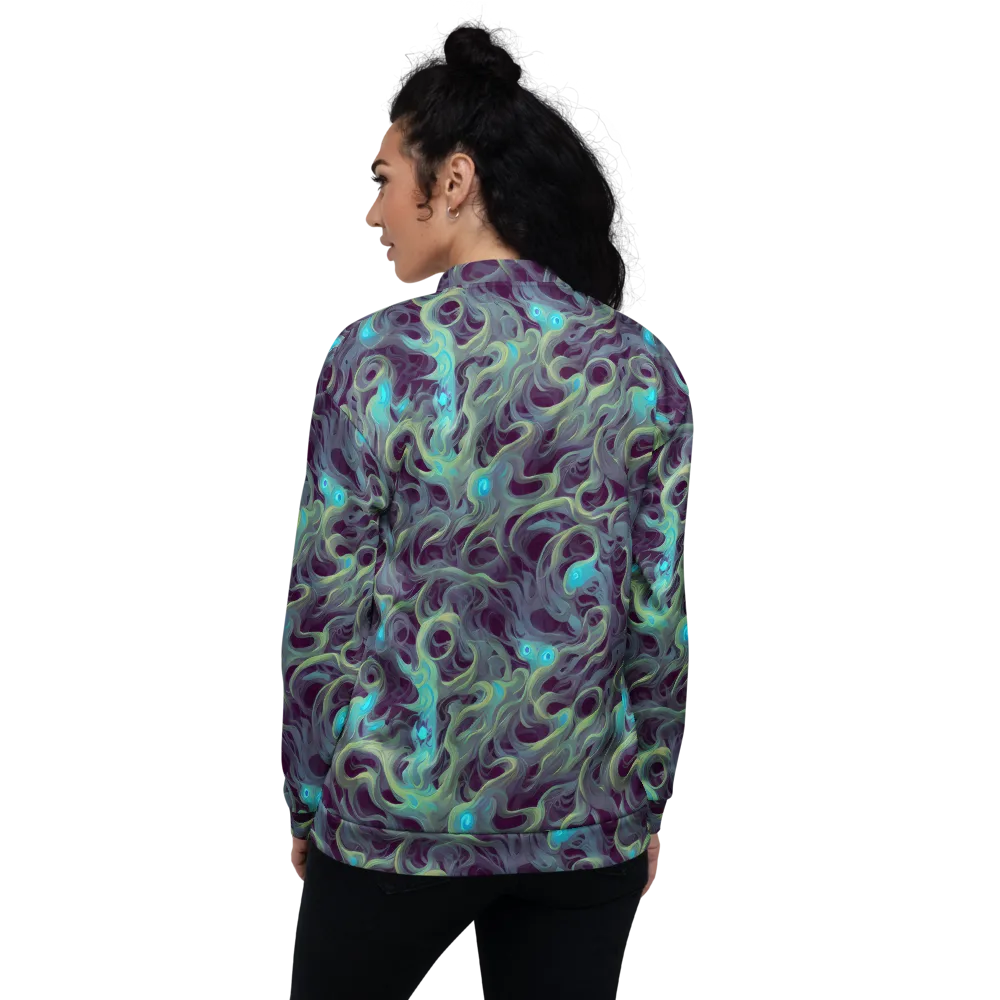 Aqua Apparition on Bomber Jacket — Back