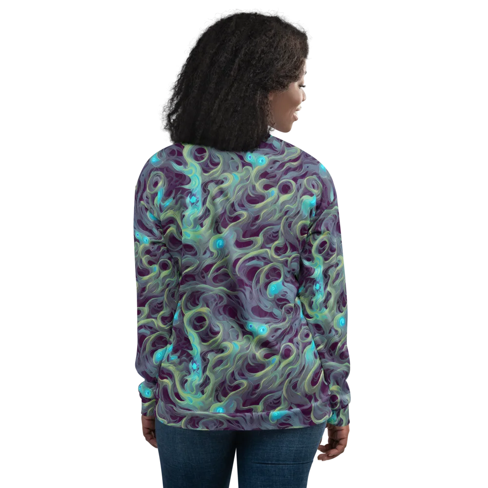 Aqua Apparition on Bomber Jacket — Back