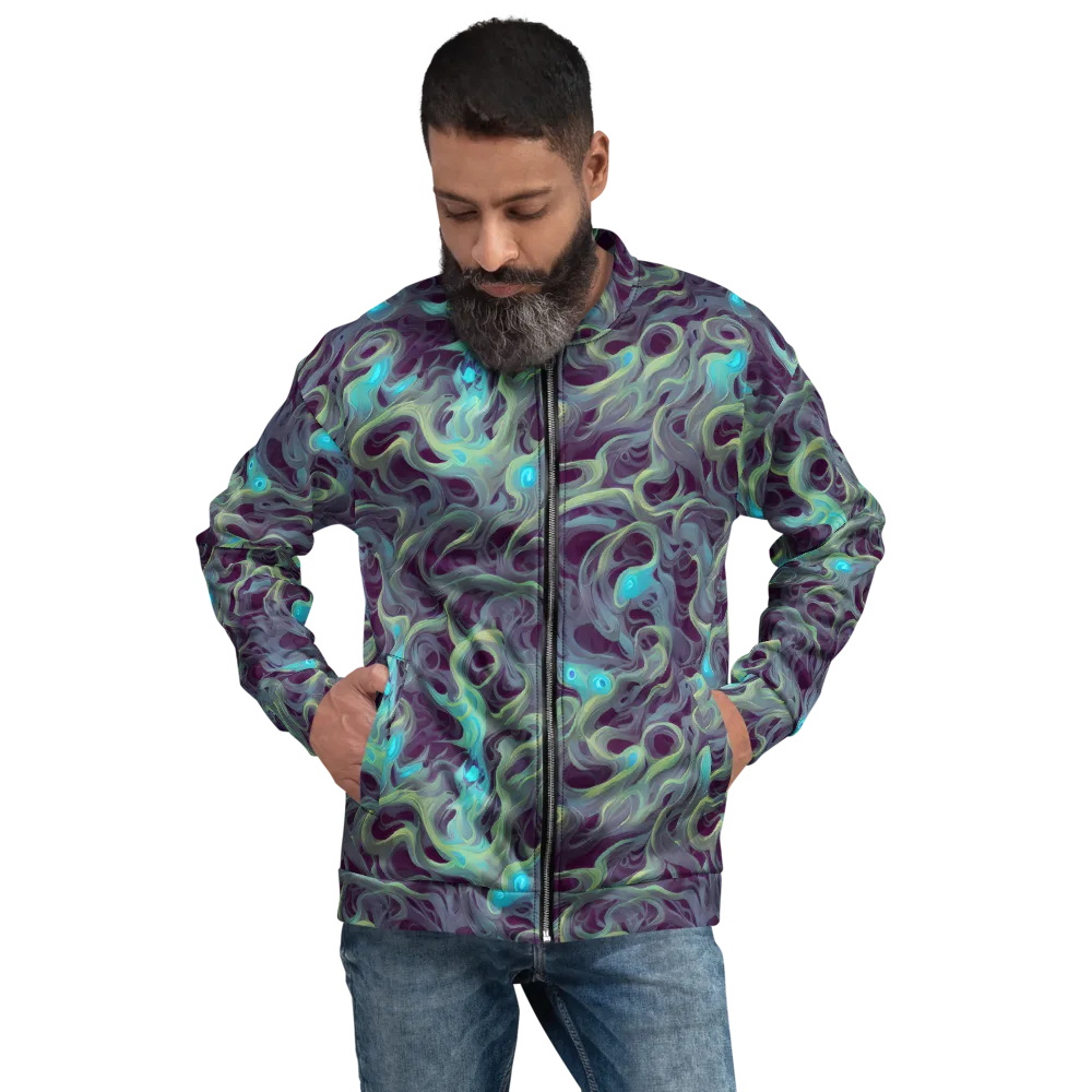 Aqua Apparition on Bomber Jacket — Front