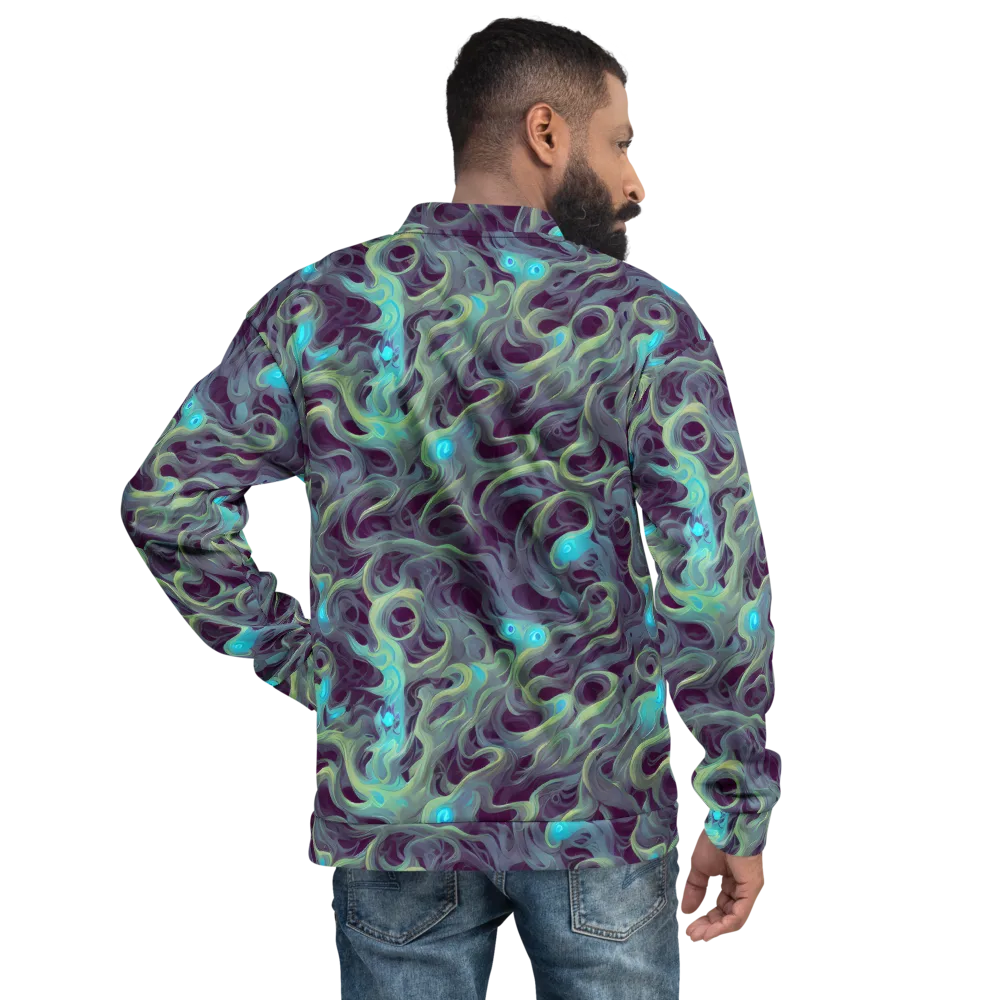 Aqua Apparition on Bomber Jacket — Back