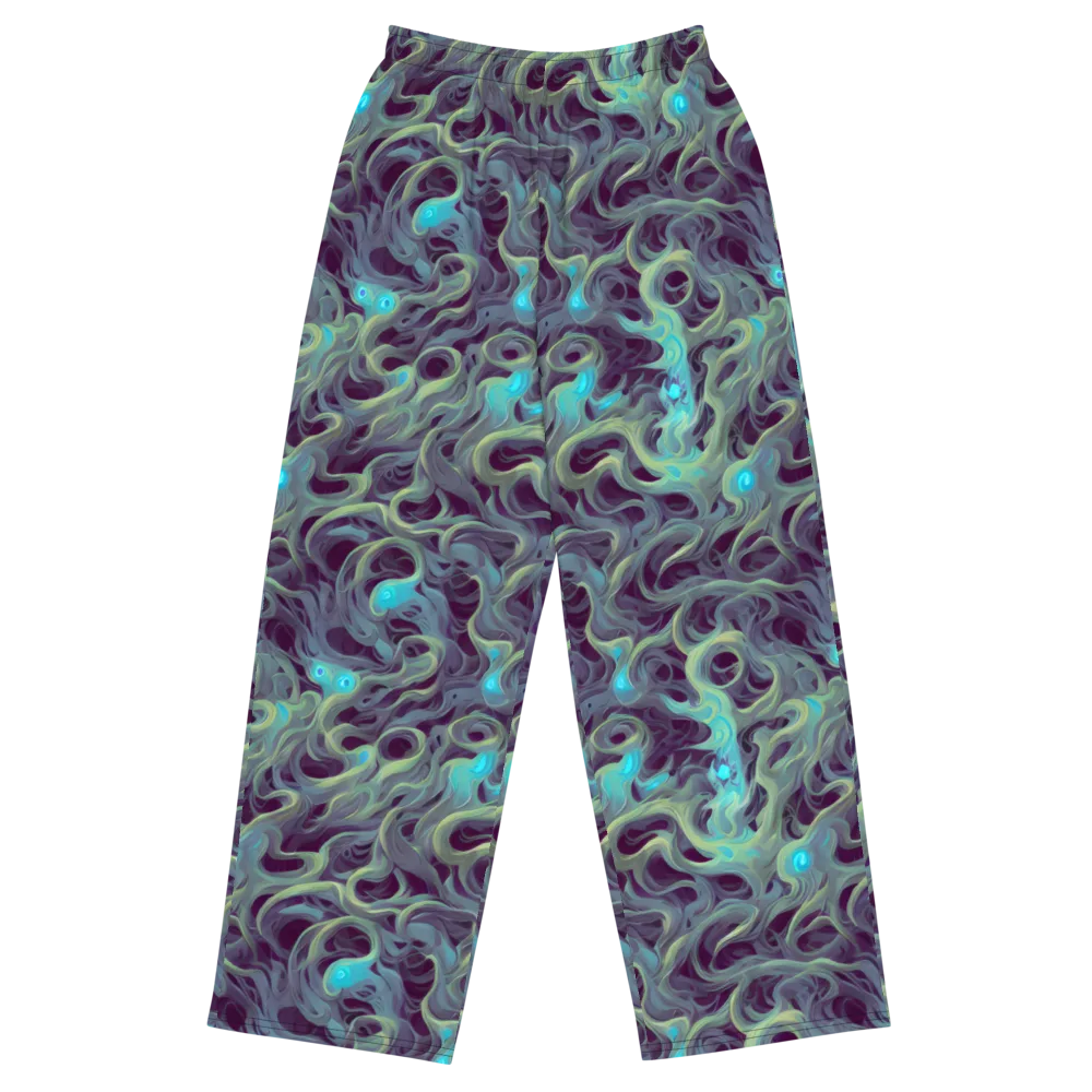 Aqua Apparition on Wide-Leg Pants — Front