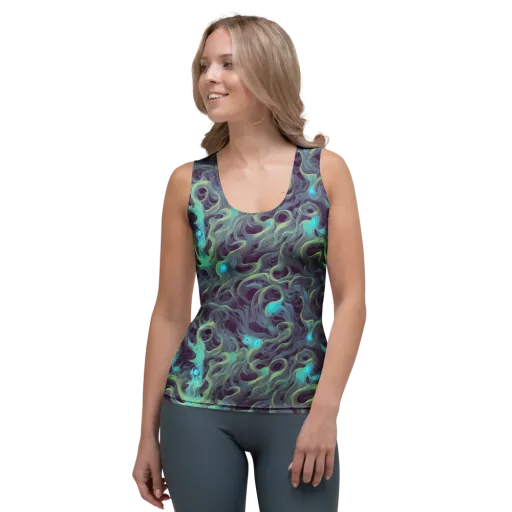 Aqua Apparition on a Women's Tank Top