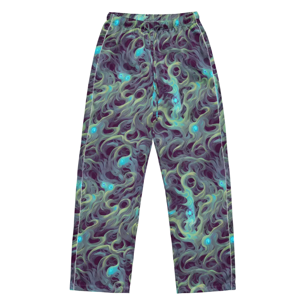 Aqua Apparition on Women's Pajama Pants — Front